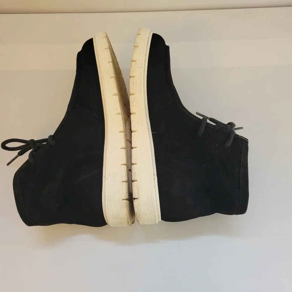 AQUATALIA Womens Kayden Black Suede Boots Size 9.5 Booties‎ Made in Italy